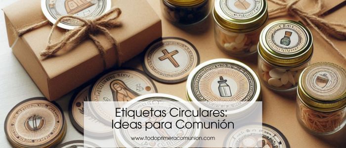 Etiquetas Circulares: Ideas para Comunión