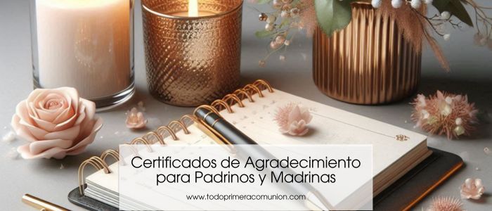 Ideas para Certificados de Agradecimiento para Padrinos y Madrinas