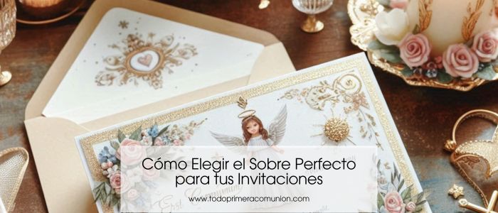 Cómo Elegir el Sobre Perfecto para tus Invitaciones de Comunión