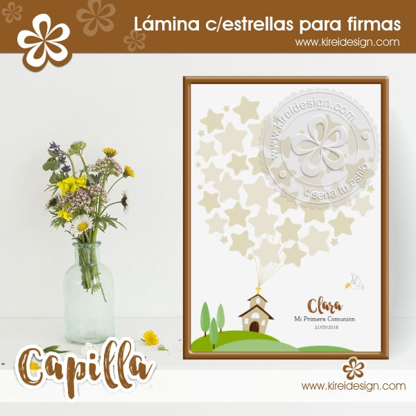 Lamina para firmas capilla