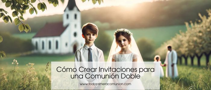 Cómo Crear Invitaciones para una Comunión Doble: Diseños y Textos