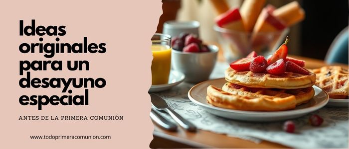 Ideas originales para un desayuno especial antes de la Primera Comunión